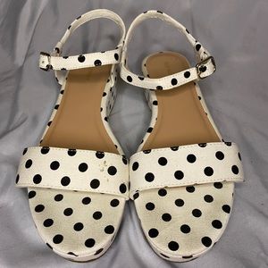 Old Navy Polka Dot Women Wedge Sandals Size 10